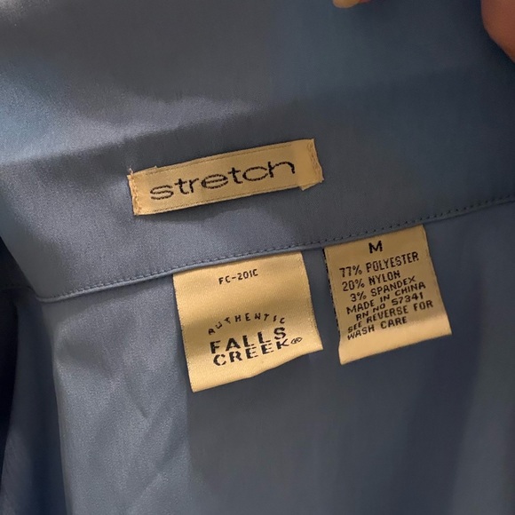 Falls Creek Light Blue Stretch Top - Picture 3 of 3